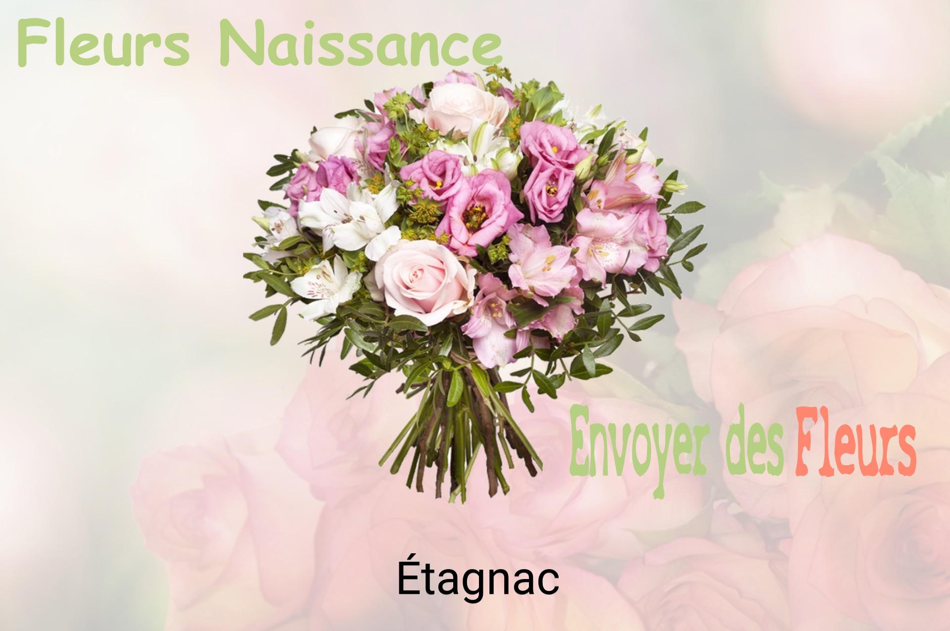 Bouquet de fleurs de naissance livré à Étagnac